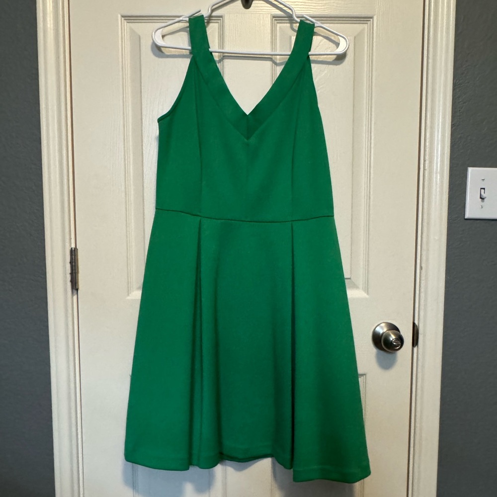 Vibrant Green Sleeveless Dress
